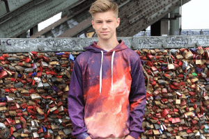 Teenage Boy Wearing Colourful shirt