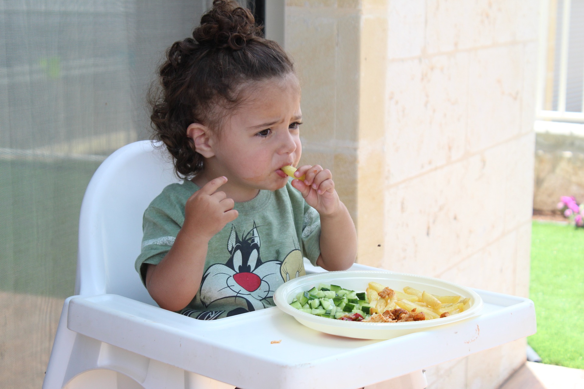 Toddler Eating Food